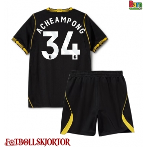 Chelsea Josh Acheampong #34 Borta Kläder Barn 2026-27 Kortärmad (+ Korta byxor)